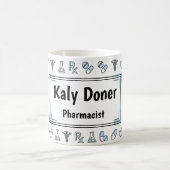 Persönlicher Apotheker-Mug im RX-Stil Kaffeetasse (Mittel)