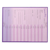 Persönlicher Arbeitsplaner, Erinnerung, Mantra Notizblock (Vorderseite)