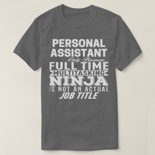 Persönlicher Assistent 1 T-Shirt (Design vorne)