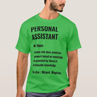 Persönlicher Assistent Funny Definition Persönlich T-Shirt