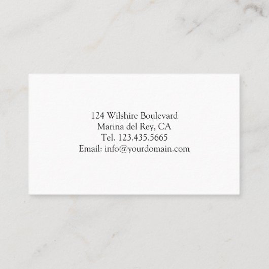 Persönlicher Assistent für Virtual Assistant Visitenkarte (Rückseite)