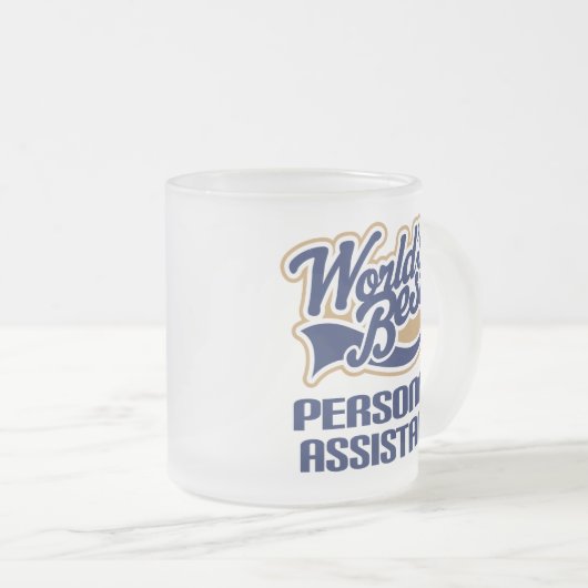 Persönlicher Assistenten-Geschenk Mattglastasse (VorderseiteRechts)