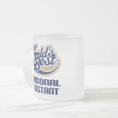 Persönlicher Assistenten-Geschenk Mattglastasse (Vorderseite Links)