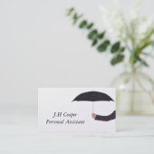 Persönlicher Assistenten-Regenschirm Visitenkarte (Stehend Vorderseite)