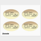 Persönlicher Aufkleber für handgefertigte Meister (Blatt)