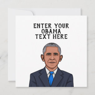 PERSÖNLICHER BARACK OBAMA KARTE