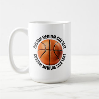 Persönlicher Basketball-Becher in mittlerer Größe, Kaffeetasse