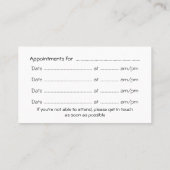 Persönlicher Berater in luxuriösem rosa Chrom-Look Terminkarte (Rückseite)