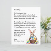 Persönlicher Brief vom Osterhasen (Stehend Vorderseite)