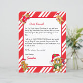 Persönlicher Brief vom Weihnachtsmann (Stehend Vorderseite)