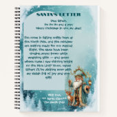 Persönlicher Brief von einem Nordpol-Rentier als W Notizblock (Vorderseite)