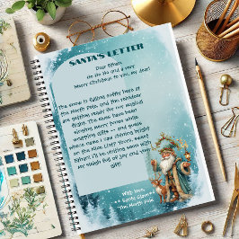 Persönlicher Brief von einem Nordpol-Rentier von S Notizblock