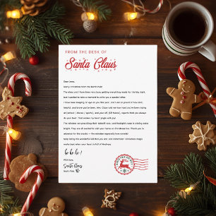 Persönlicher Brief von Santa Claus   Nordpol  Einladung