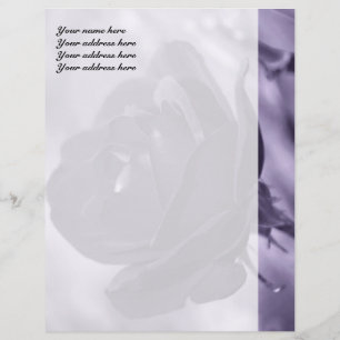 Persönlicher Briefkopf Purple Rose