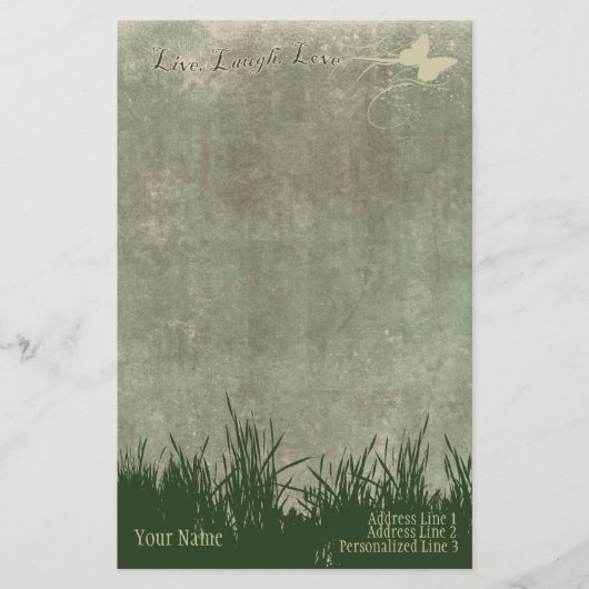 Persönlicher Briefpapier-Briefkopf, leben Briefpapier (Vorderseite)