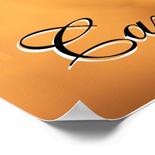 Persönlicher Carpe Diem glänzende Rose blüht bei S Poster (Ecke)