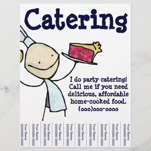 Persönlicher Catering Flyer (Vorne)