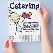 Persönlicher Catering Flyer (Hand)