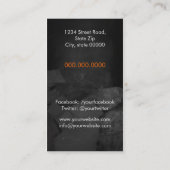 Persönlicher Chef/Catering Service/Cook service Visitenkarte (Rückseite)