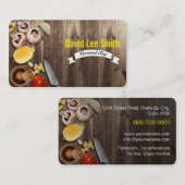 Persönlicher Chef/Catering Service/Cook service Visitenkarte (Vorne/Hinten)