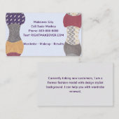 Persönlicher Designberater im Makeover-Stil Visitenkarte (Vorne/Hinten)