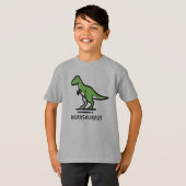 Persönlicher Dinosauriername T-Shirt (Vorne ganz)