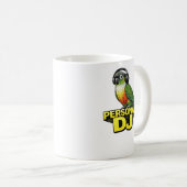 Persönlicher DJ Green Cheek Conure Kaffeetasse (VorderseiteRechts)