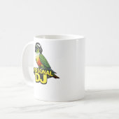 Persönlicher DJ Green Cheek Conure Kaffeetasse (Vorderseite Links)