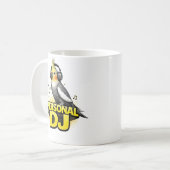 Persönlicher DJ Nymphensittich Kaffeetasse (Vorderseite Links)