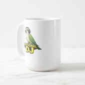Persönlicher DJ Quaker Papagei Kaffeetasse (Vorderseite Links)