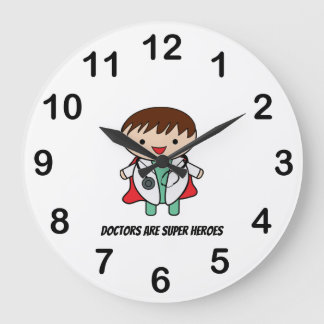 Persönlicher "Doctor Super Hero National Doctor Da Große Wanduhr
