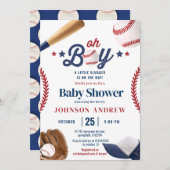 Persönlicher einfacher Baseball-Kleinigkeit unterw Einladung (Vorne/Hinten)