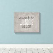 Persönlicher Empfang an der Wand Leinwanddruck (Insitu (Holzboden))