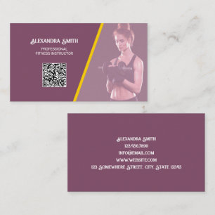 Persönlicher Fitness-Trainer Benutzerdefinierte QR Visitenkarte