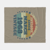Persönlicher fünfzig fünf Vintage 55. Geburtstag Fleecedecke (Vorderseite (Horizontal))