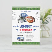 Persönlicher Fußball Geburtstag Einladung (Stehend Vorderseite)