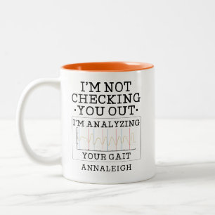 Persönlicher Geburtstags-Gag für Physiotherapeuten Zweifarbige Tasse
