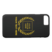 Persönlicher Golden Laurel Wreath Case-Mate iPhone Hülle (Rückseite (Horizontal))