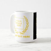 Persönlicher Golden Laurel Wreath Kaffeetasse (Vorderseite Links)