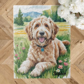 Persönlicher Goldendoodle Puzzle