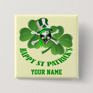 Persönlicher irischer Piratentag St Patrick Button
