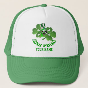 Persönlicher irischer Piratentag St Patrick Truckerkappe
