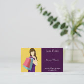 Persönlicher Käufer stilvoll und modern Visitenkarte (Stehend Vorderseite)