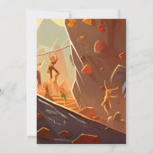 Persönlicher Kletterpark Einladung zum Geburtstag (Rückseite)