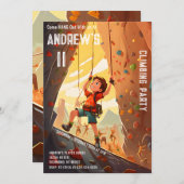 Persönlicher Kletterpark Einladung zum Geburtstag (Vorne/Hinten)