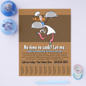 Persönlicher Koch.Catering.Fertiggerichte.Geschäft Flyer (Einzeln)