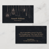 Persönlicher Koch Catering Küche Silberverschraubu Visitenkarte (Vorne/Hinten)