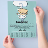 Persönlicher Koch/Catering Werbeaktion Flyer (Hand)