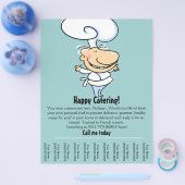 Persönlicher Koch/Catering Werbeaktion Flyer (Einzeln)