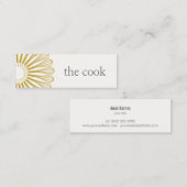 Persönlicher Koch Catering Whisk Moderner Catering Mini Visitenkarte (Vorne/Hinten)
